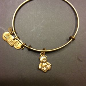 Alex and Ani Gold charm bracelet